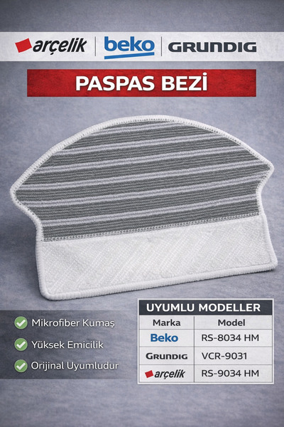 Arçelik Beko Grundig Robot - Mop de schimb pentru aspirator, mop original din...
