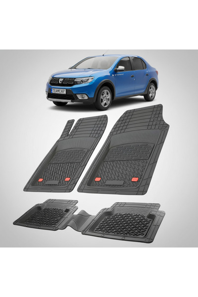 TEAMCAR Covorașe auto compatibile cu Dacia Logan Stepway 2016-2020 |   Negru