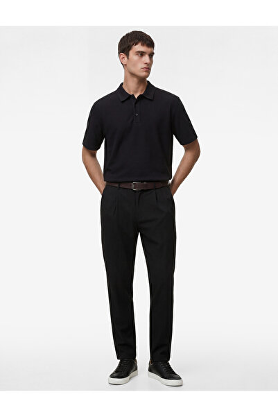 Koton Μπλουζάκι με κανονική εφαρμογή, υφή βάφλας, με κουμπιά, κοντομάνικο, με...