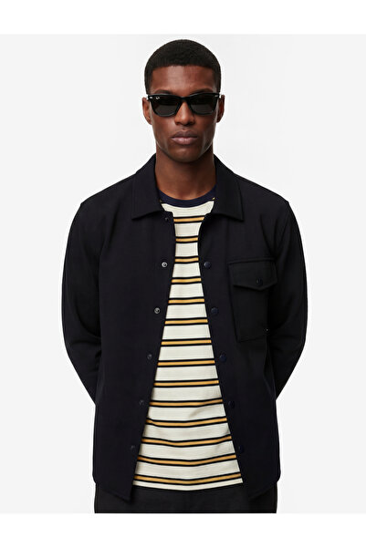 Koton Cămașă cu mânecă lungă Regular Fit amestec de viscoză cu cu buzunare ca...