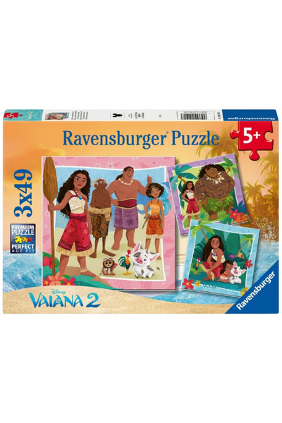 RAVENSBURGER Disney Vaiana 2 3x49 buc (12004102)