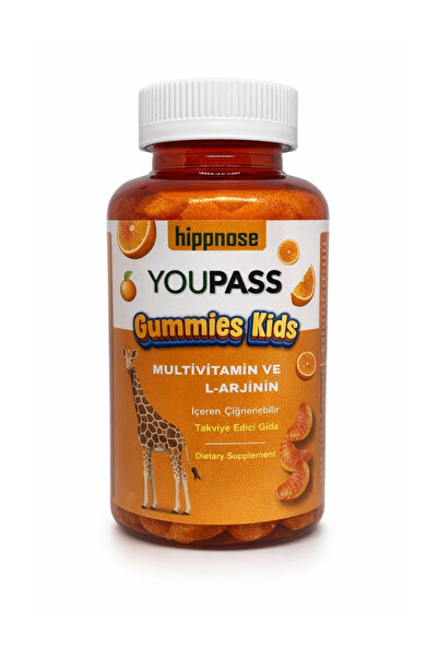 Hippnose Youpass Gummies Kids Çocuklar İçin Multivitamin ve L-Arjinin İçeren ...