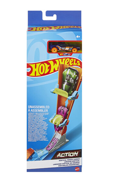 HOT WHEELS Setați acțiunea verticală de lansare a puterii pe pistă (HDR82)