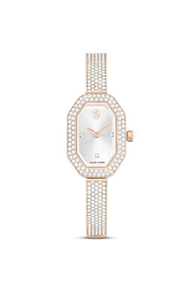 Swarovski Dextera Bangle Saat, Isviçre Üretimi, Metal Bileklik, Altın Rengi, ...