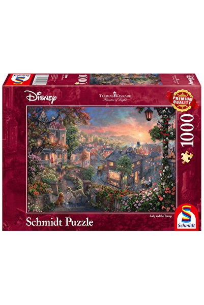 Schmidt Thomas Kinkade Disney Doamna și Vagabondul (1000 de piese) (SCH9490)