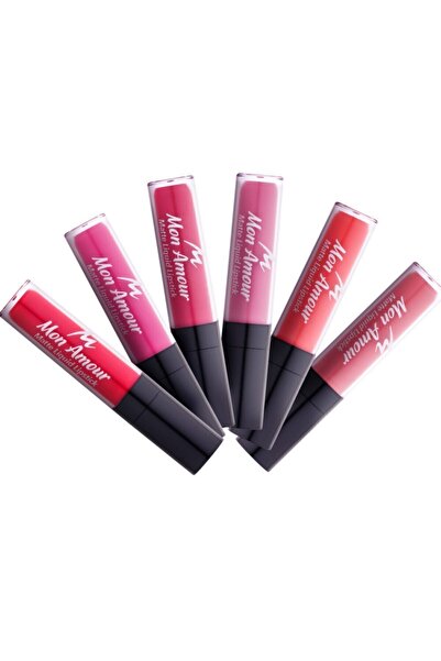 monamour Mon Amour Matte Liquid Lipstick Ruj 02 Iced Pink Buzlu Pembe