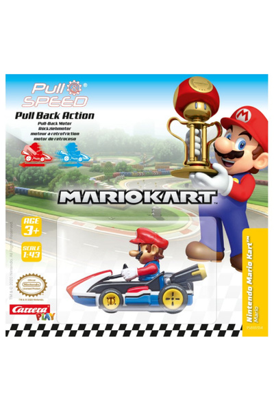 Carrera Mașină de curse Pull&Speed, Mario Kart 8 - Mario, 5,2 cm