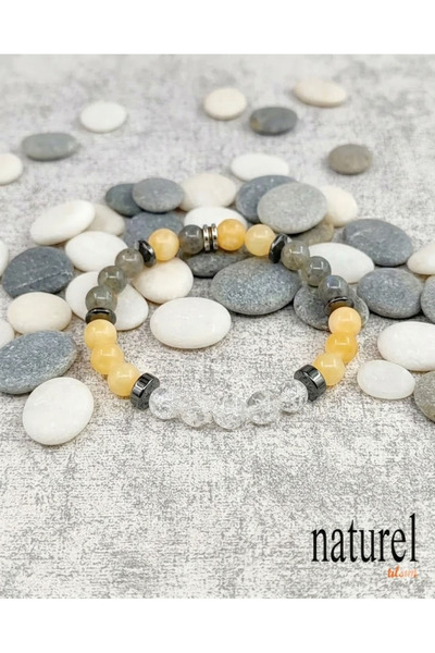 Naturel Tılsım سوار من الحجر الطبيعي الأصلي بتصميم علامة برج السرطان للجنسين ...