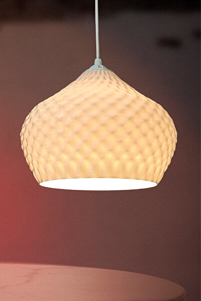 decory Olivia Beyaz Avize Yatak Odası, Mutfak, Oturma Odası Tekli Sarkıt Avize (Bioplastik)