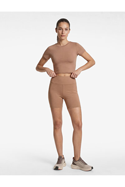 Koton Slim Fit Short Sleeve Crew Neck Crop Sports T-Shirt