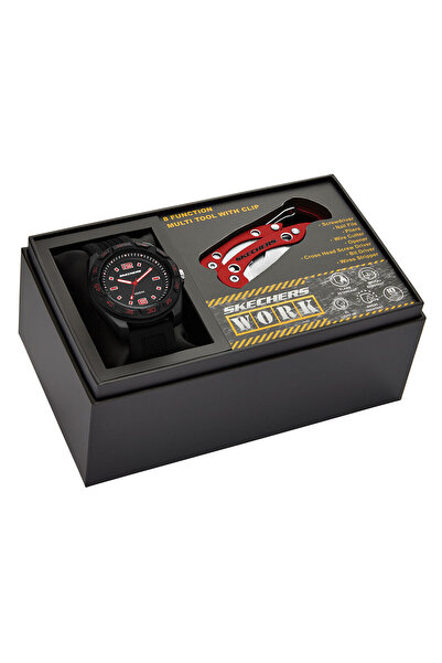 SKECHERS SR8501 Erkek Kol Saati ve Çok Amaçlı Alet Seti