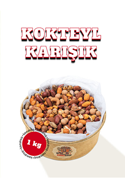 ÇITLAT ÇEREZ SHOP Kavrulmuş Kokteyl Karışık Kuruyemiş 1 Kg Taze Çerez