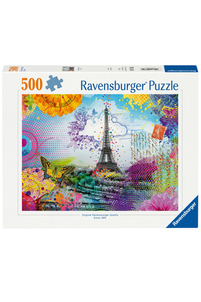 RAVENSBURGER Carte poștală puzzle din Paris 500p (12000772)