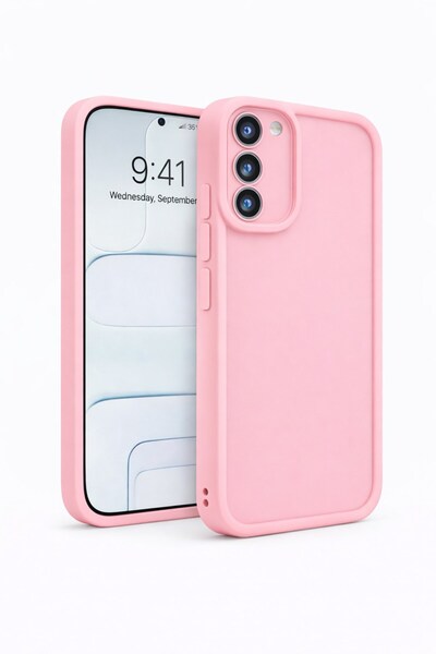 Samsung Galaxy S22 Compatible Camera Protruding Matte Silicone Phone Case