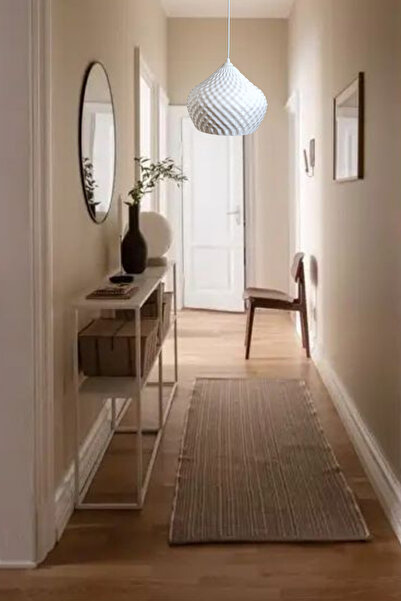 decory Olivia Beyaz Avize Yatak Odası, Mutfak, Oturma Odası Tekli Sarkıt Avize (Bioplastik)