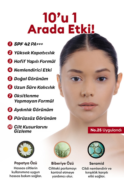 Missha Mükemmel Kapatıcı, Çok Fonksiyonlu BB MISSHA M Perfect Cover BB Cream Ex SPF42PA+++ No.25 20ml
