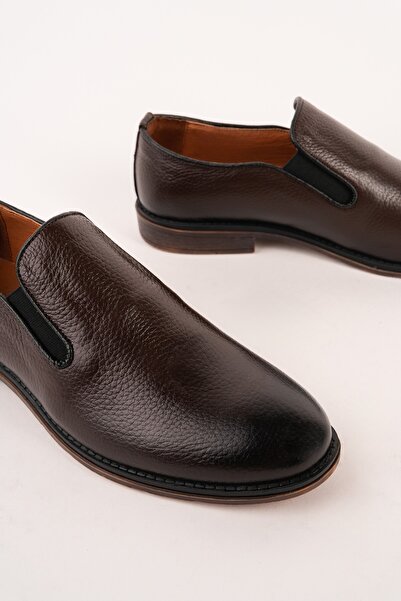 MUGGO حذاء كريس إتش جلد أصلي بي بدون أربطة الكلاسيكي اليومي للرجال