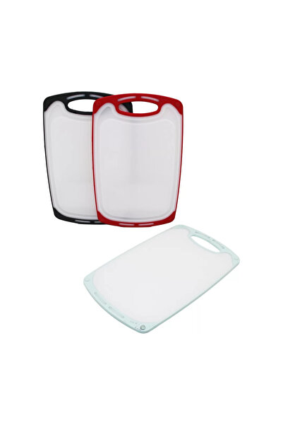 Go İthalat 40X24Cm Large Plastic Cutting Board Ka Non-Slip Iconic Edge - 10mm...