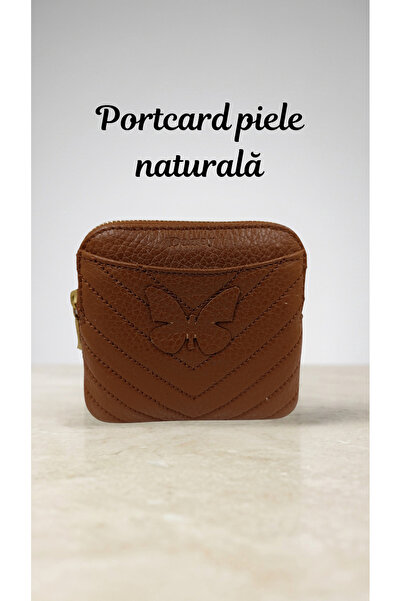 OEM Genuine Leather Card Holder with zipper, slim card holder, Compact card h...