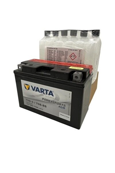 Varta T9B-4 12V 8 AH 115A Sulu Motosiklet Aküsü