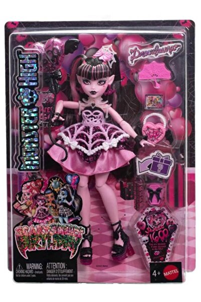 mattel Păpușă Monster High Draculaura, înfricoșătoare și dulce, pentru ziua d...