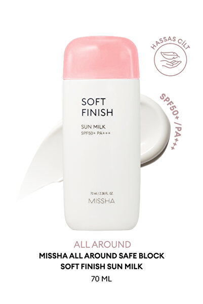 Missha Hassas Ciltlere Koruma Sağlayan Güneş Sütü All Around Safe Block Soft ...