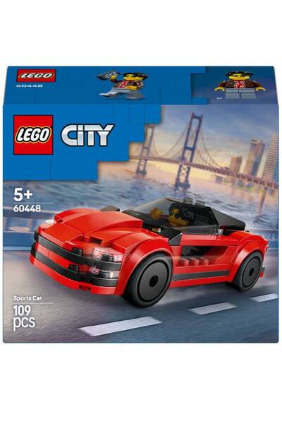 LEGO Mașină sport roșie City (60448)