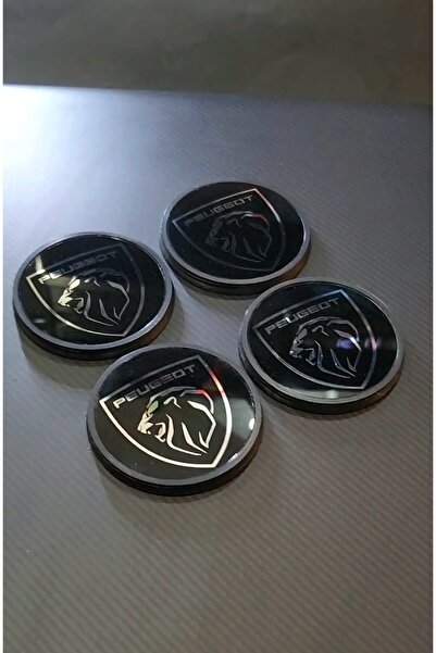 Edesign شعار محور العجلة ثلاثي الأبعاد منقوش بحجم 6 سم من Peugeot New Lion - ...