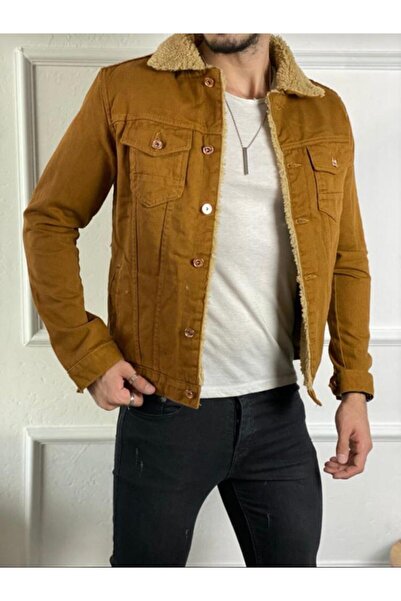 İce Planet Ανδρικό τζιν παλτό με γούνα