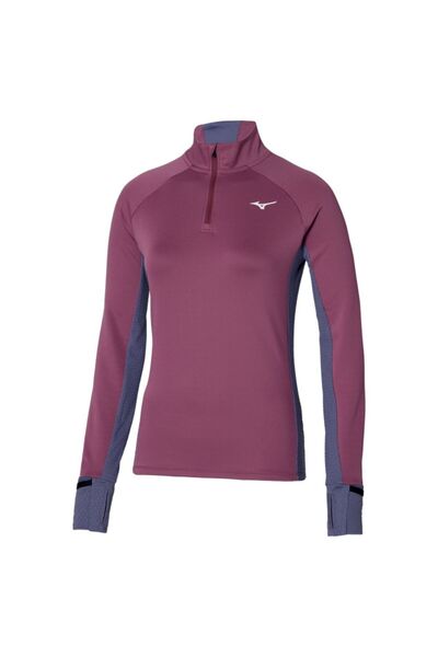 MIZUNO Bluza alergare dama Warmalite Half Zip FW 2024-Visiniu/Mov-L
