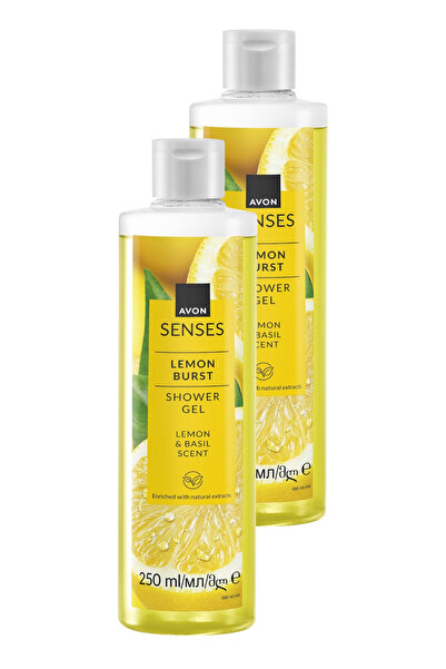 AVON Senses Lemon Burst Limon ve Reyhan Kokulu Duş Jeli 250 Ml. İkili Set