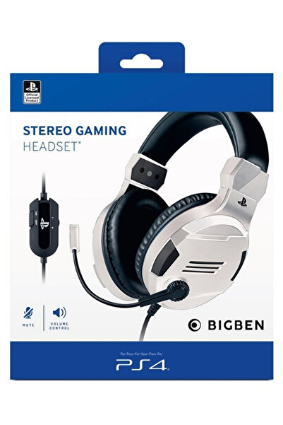 Bigben Casti Nacon Stereo Gaming V3 Alb – Playstation 4