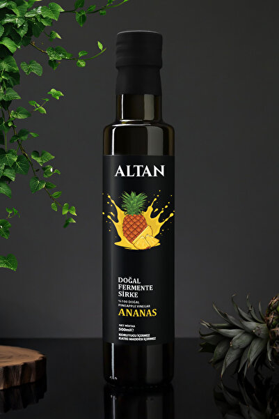 Yıllandırılmış Ev Yapımı Doğal Ananas Sirkesi 500 ml