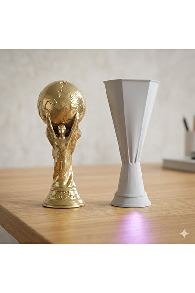 3DPROGA FIFA Dünya Kupası UEFA KUPASI Dekoratif Kupa (20 cm - 3D Baskı)