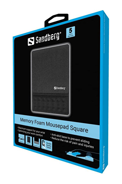 Sandberg Mousepad pătrat din spumă cu memorie