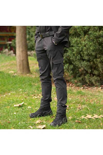 Polis Sepeti Tugan Taktikal Kargo Cepli Trekking Pantolon Siyah