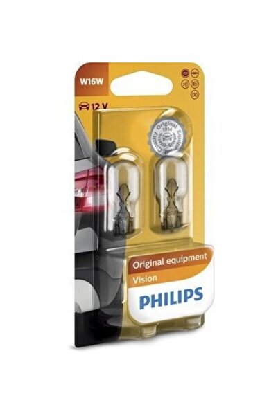 Philips Set de 2 becuri pentru stopuri W16W 12V Philips