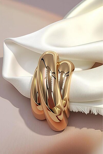 dukart trendlover eşarp yüzüğü, t-shirt klipsi, gold renk