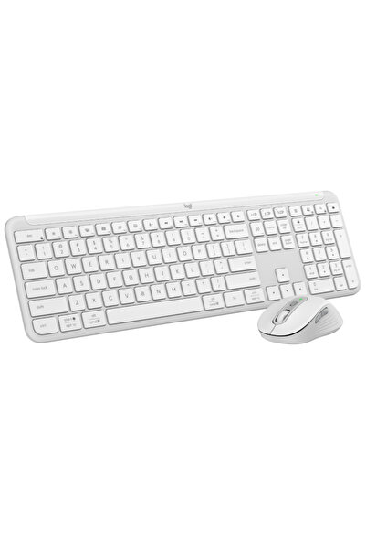 logitech Tastatură și mouse wireless Signature Slim MK950, alb-gălbui (NORDIC...