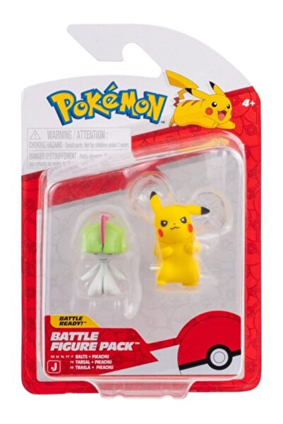 Je Joue Pachet de 2 figurine Pokemon Battle Ralts și Pikachu (PKW4059)