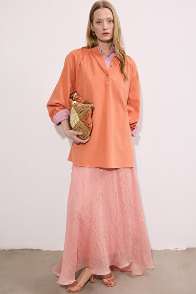 Touché Privé %100 PAMUKLU BÜZGÜ YAKA TUNİK