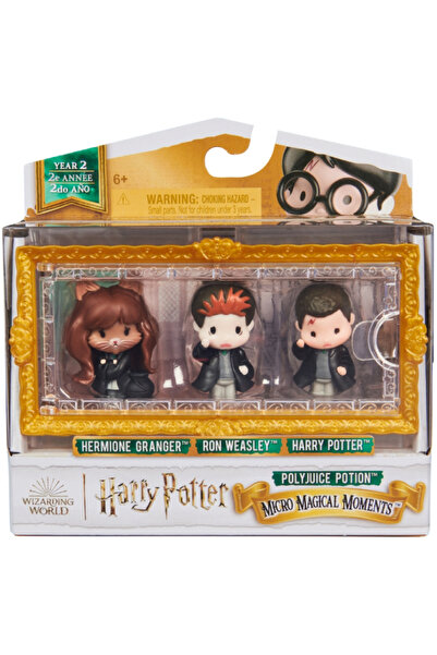 Spinmaster Pachet multiplu de 3 mini obiecte de colecție Harry Potter, Wizard...