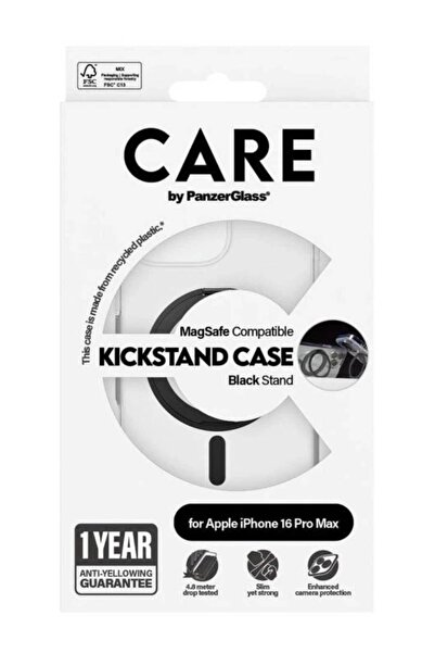 Panzer Glass Carcasă CARE by PanzerGlass transparentă cu protecție MagSafe ne...