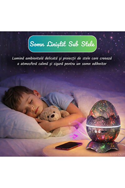 OEM Proiector de galaxie cu ou de dinozaur