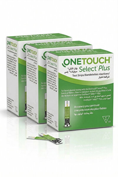 onetouch 3 عبوات شرائط اختبار سكر الدم وان تاتش سيليكت بلس 150 شريط