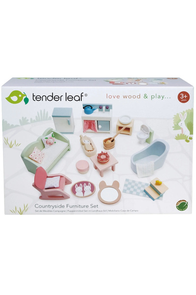 Tender Leaf Toys Mobilier pentru casă de păpuși Tender Leaf, peisaj rural (TL...