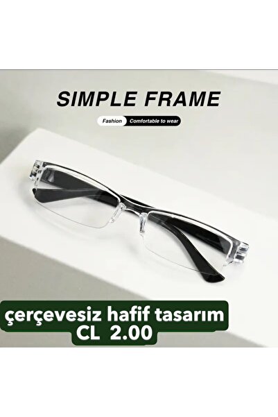 lenzio şık hafif çerçevesiz tasarım büyüteç mavi ışık korumalı ekran kitap ok...