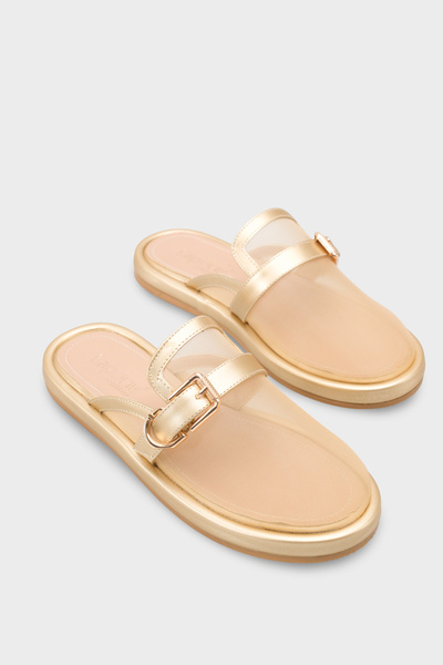 Capone Outfitters Bobbie Mesh Flat Heeled Women's Sabo Slippers