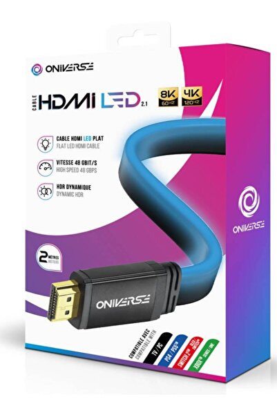 Oniverse Cablu HDMI LED 8K Albastru - Playstation 5