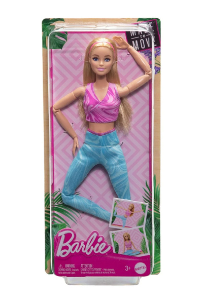 Barbie Păpușă blondă, la modă, purtând pantaloni sport detașabili (HRH27)
